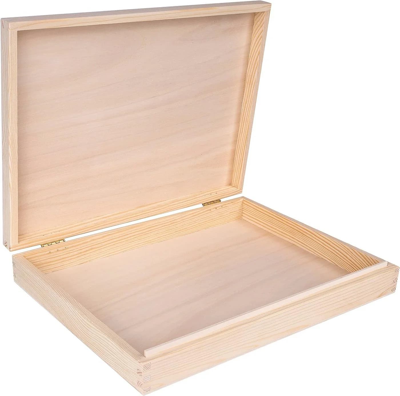 Creative Deco Holzkiste A4 mit Deckel Unlackierte Aufbewahrungsbox - Bild 2