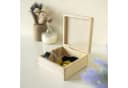 Creative Deco Holzkiste mit Deckel und Schloss Braunes Naturholz Bild 1