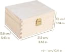 Creative Deco Holzkiste mit Schloss Schatzbox Geschenkbox Bild 1