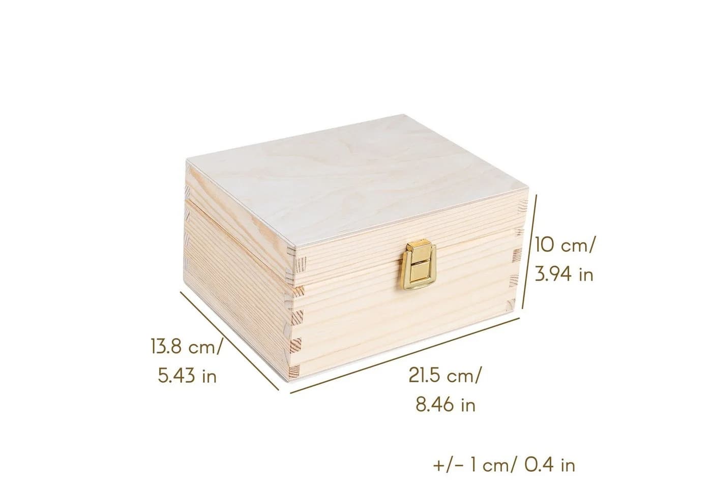 Creative Deco Holzkiste mit Schloss Schatzbox Geschenkbox - Bild 2