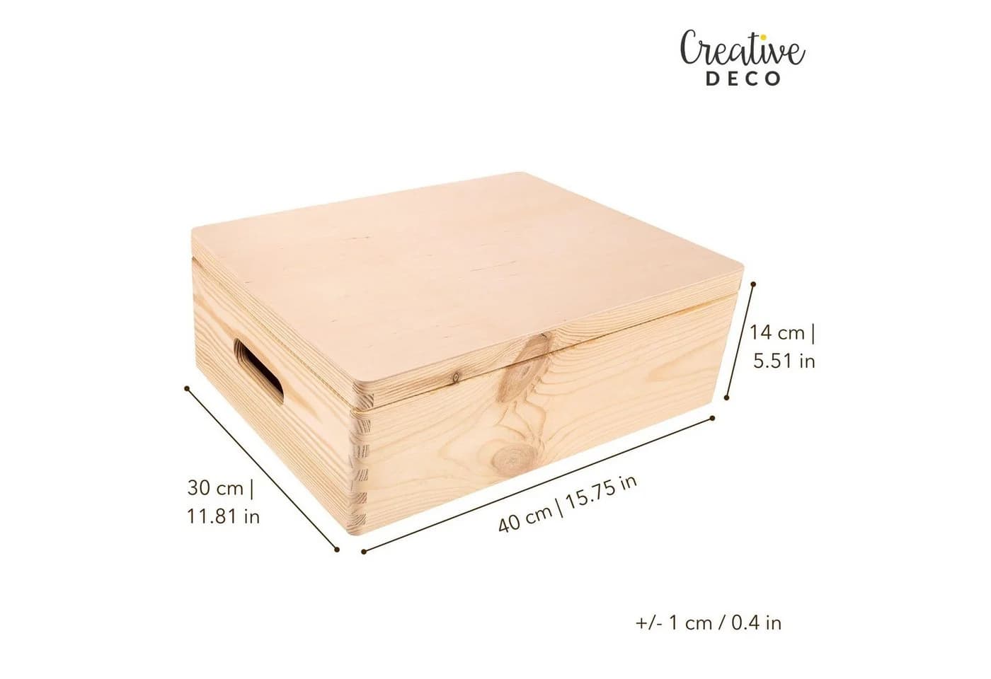 Creative Deco Aufbewahrungsbox Große mit Deckel Natur - Bild 3