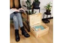 Creative Deco Holzkiste XXL mit Deckel und Griffen Natur Bild 3