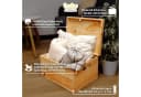 Creative Deco Holzkiste XXL mit Deckel und Griffen Natur Bild 4