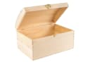 Creative Deco Holzkiste mit Deckel und Schloss - Natur Bild 4