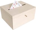 Creative Deco Aufbewahrungsbox Holzkiste mit Schloss und Schlüssel Bild 3