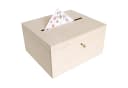 Creative Deco Aufbewahrungsbox Holzkiste mit Schloss und Schlüssel Bild 4