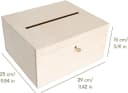 Creative Deco Aufbewahrungsbox Holzkiste mit Schloss und Schlüssel Bild 5