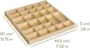 Creative Deco Schubladenbox Holz 28 Fächer Natur Bild 2