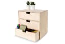 Creative Deco Schubladenbox 3-tlg. Birkensperrholz Mini-Kommode Bild 2