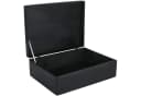 Creative Deco Aufbewahrungsbox XL Holzkiste mit Deckel Schwarz Bild 2
