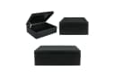 Creative Deco Aufbewahrungsbox XL Holzkiste mit Deckel Schwarz Bild 5
