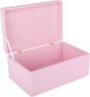 Creative Deco Holzkiste mit Deckel Rosa Aufbewahrungsbox Bild 2
