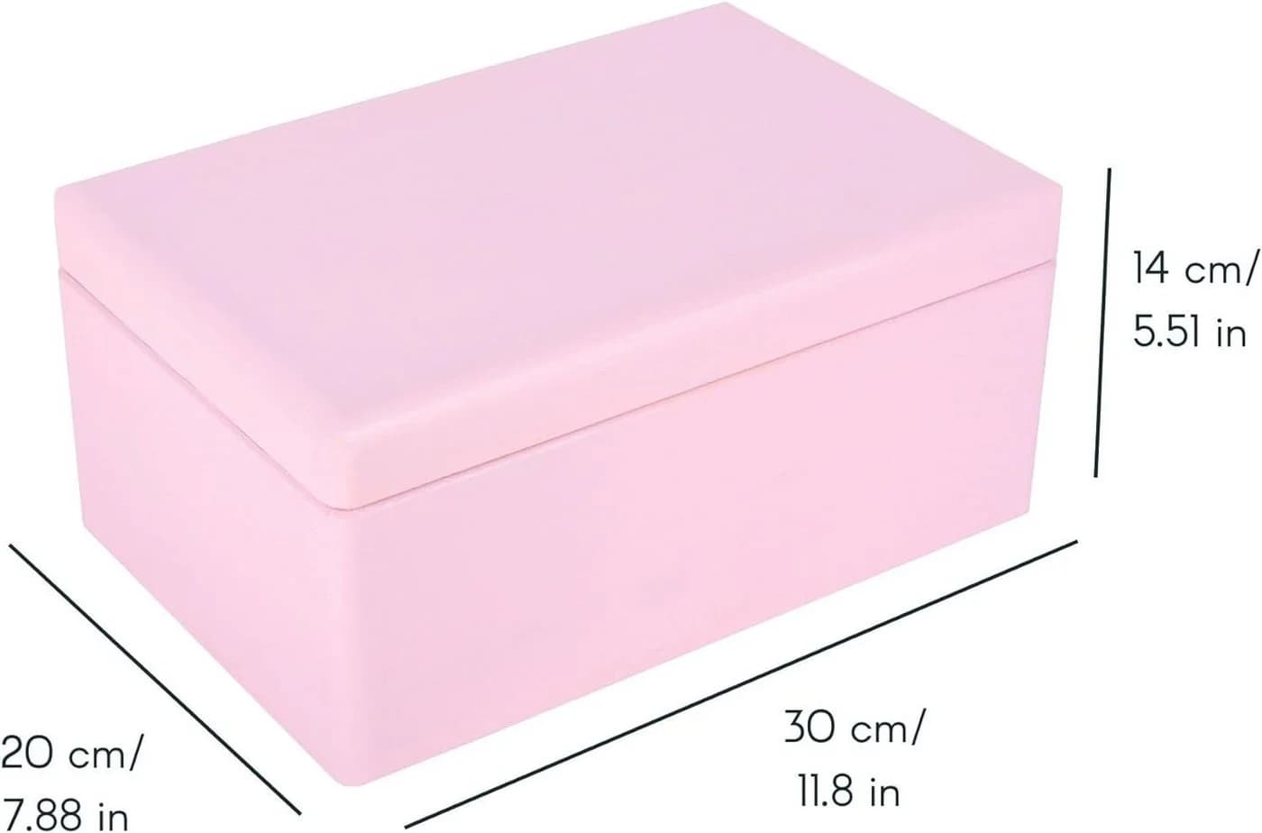 Creative Deco Holzkiste mit Deckel Rosa Aufbewahrungsbox - Bild 3