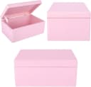 Creative Deco Holzkiste mit Deckel Rosa Aufbewahrungsbox Bild 5