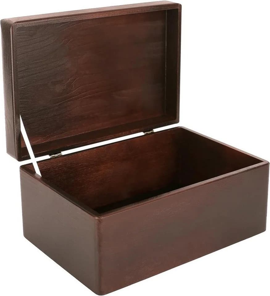 Creative Deco Holzkiste mit Deckel Groß Braun Aufbewahrungsbox - Bild 2