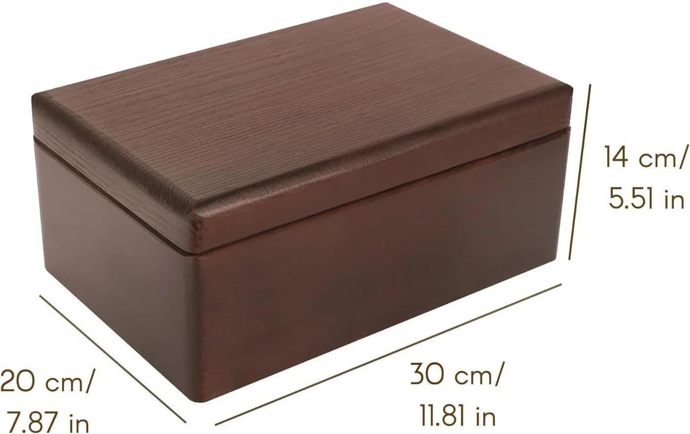 Creative Deco Holzkiste mit Deckel Groß Braun Aufbewahrungsbox - Bild 3