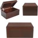Creative Deco Holzkiste mit Deckel Groß Braun Aufbewahrungsbox Bild 5