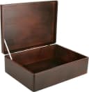 Creative Deco Holzkiste XL Braun mit Deckel Bild 2