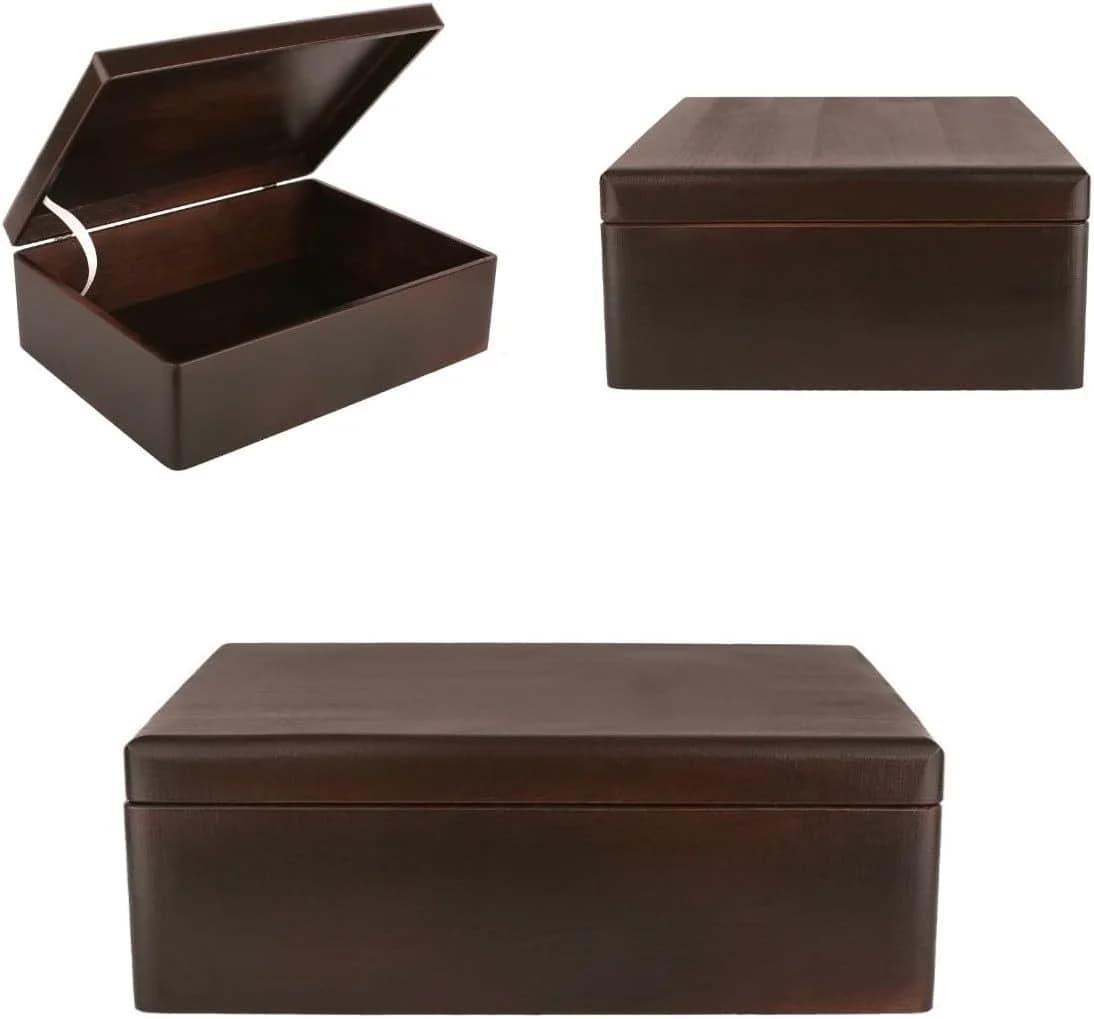 Creative Deco Holzkiste XL Braun mit Deckel - Bild 5