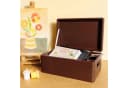 Creative Deco Holzkiste mit Deckel Braun Bild 1
