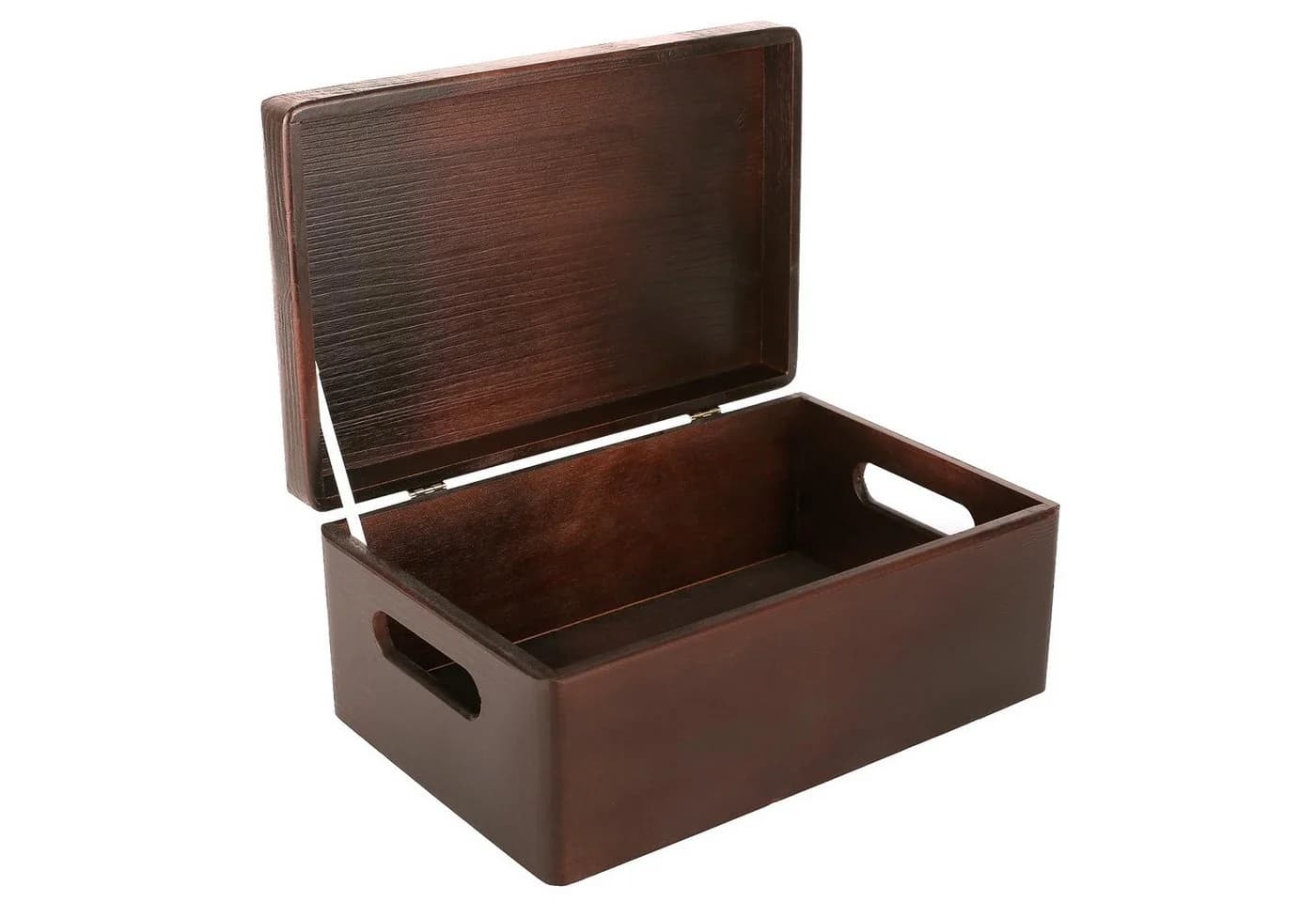 Creative Deco Holzkiste mit Deckel Braun - Bild 2