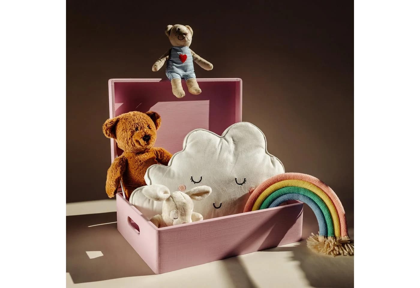 Creative Deco Aufbewahrungsbox Rosa mit Deckel - Bild 1