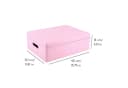 Creative Deco Aufbewahrungsbox Rosa mit Deckel Bild 3