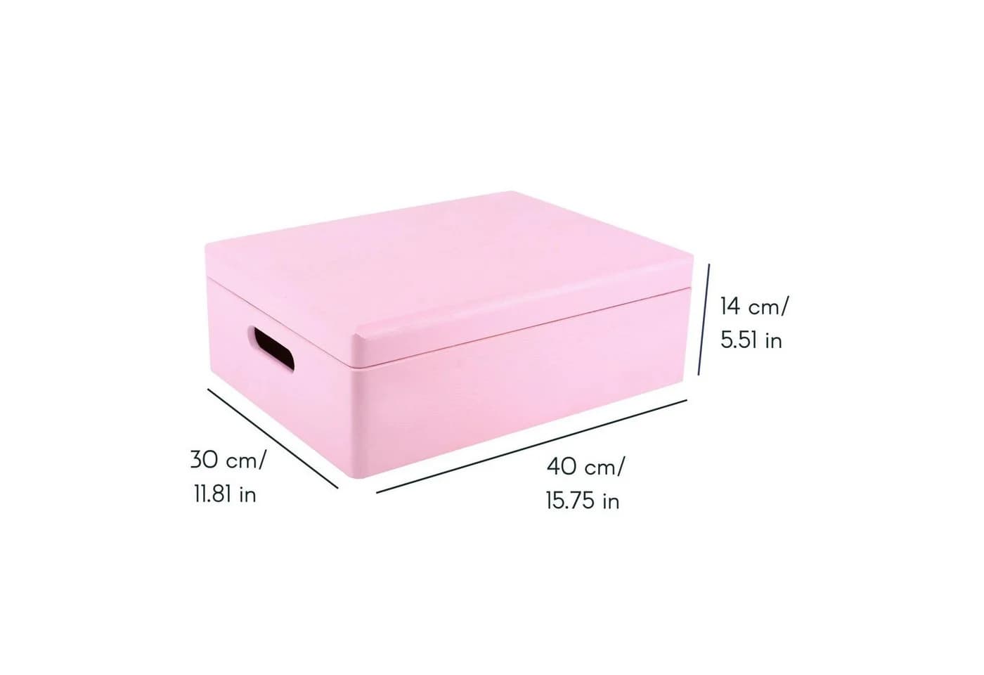 Creative Deco Aufbewahrungsbox Rosa mit Deckel - Bild 3