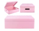 Creative Deco Aufbewahrungsbox Rosa mit Deckel Bild 5