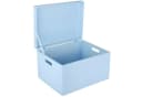 Creative Deco Holzkiste XXL Blau mit Griffen und Scharnieren Bild 2