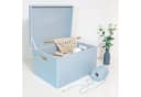 Creative Deco Holzkiste XXL Blau mit Griffen und Scharnieren Bild 4