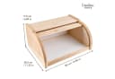 Creative Home Brotkasten Holz mit Rolldeckel Bild 3