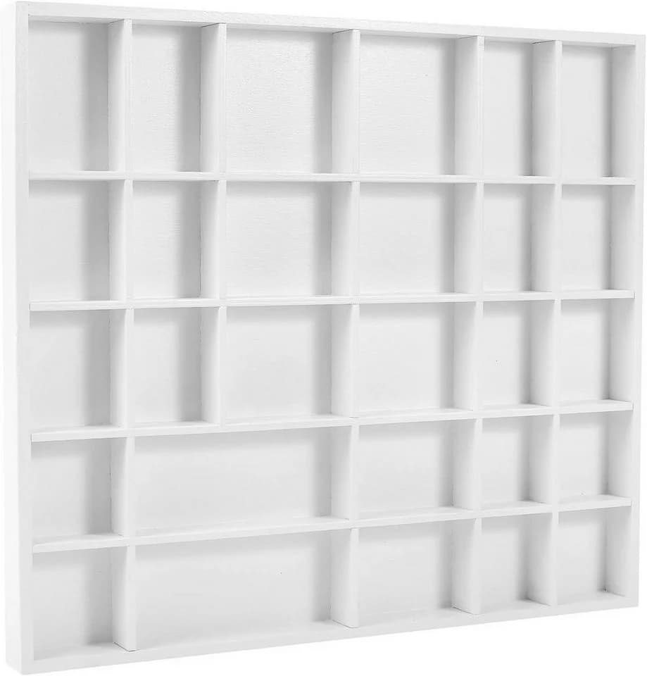 Creative Deco Schubladenbox Weiß 28 Fächer Holztablett - Bild 3