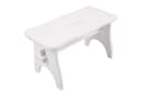 Creative Deco Fußhocker Weiß Kiefernholz Leicht Bild 4