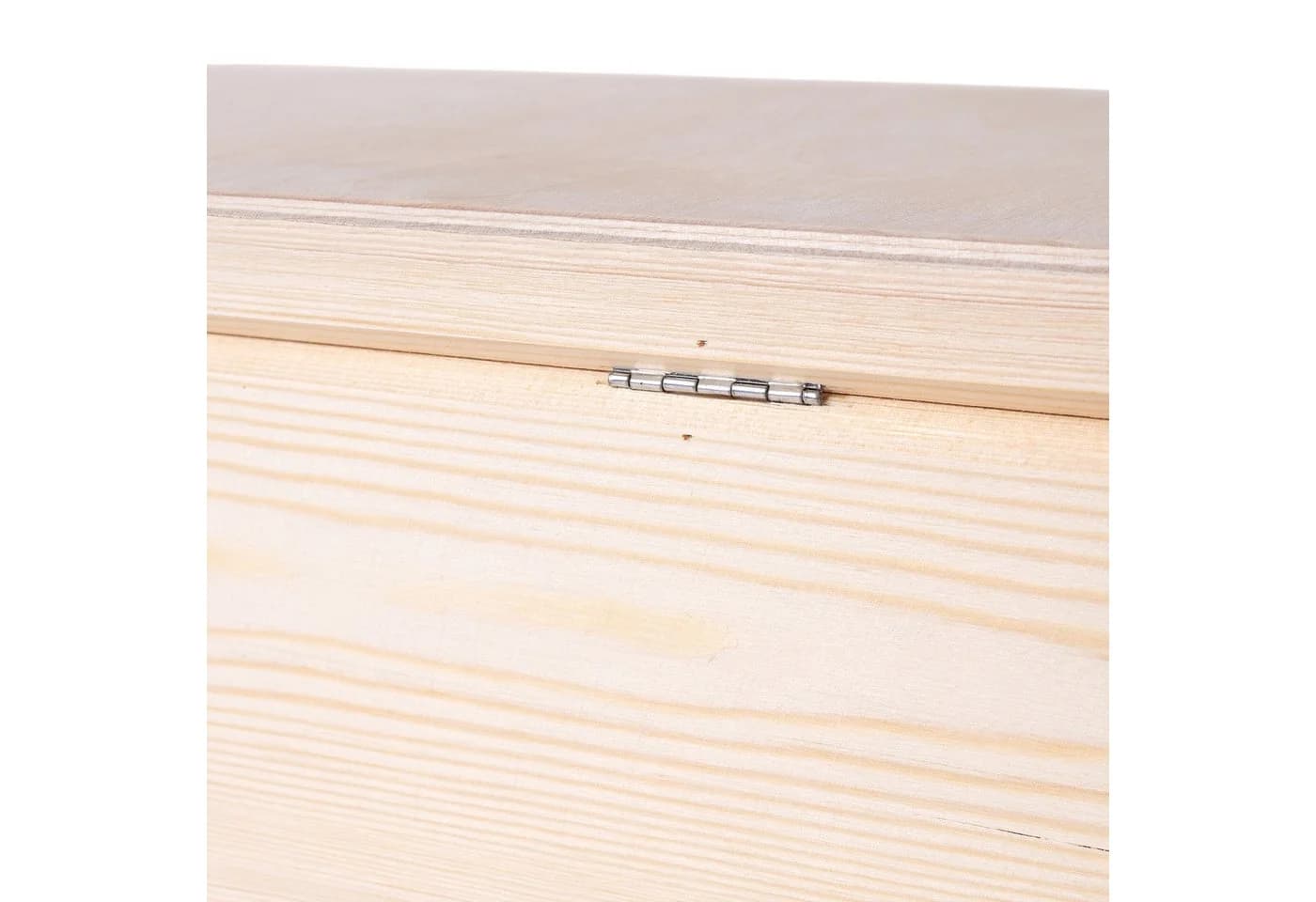 Creative Deco Holzkiste mit Deckel Erinnerungsbox Baby Groß Unlackiert