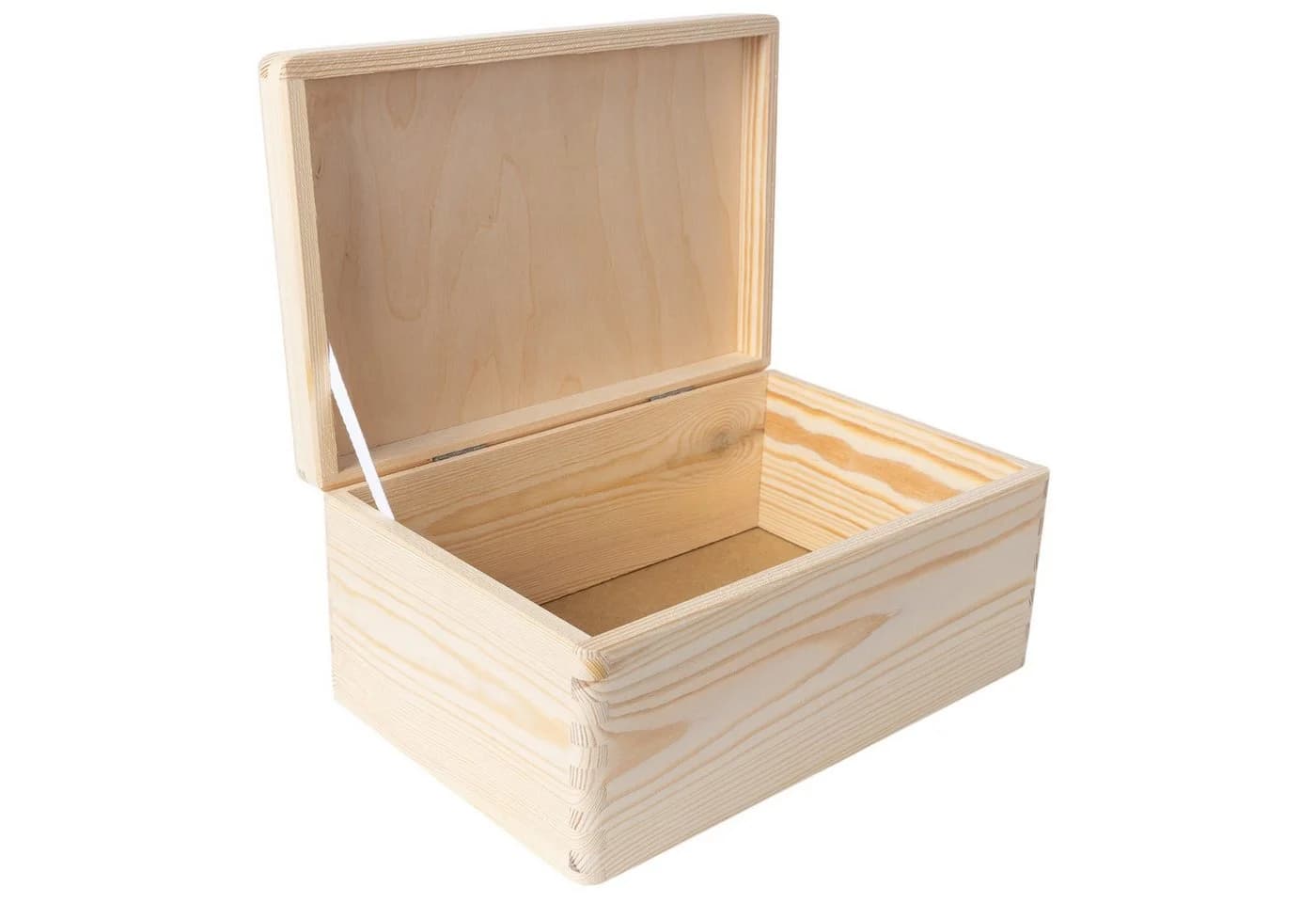Creative Deco Holzkiste mit Deckel Erinnerungsbox Baby Groß Unlackiert - Bild 2