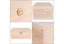 Creative Deco Holzkiste Natur mit Schloss Bild 5