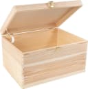 Creative Deco Holzkiste Natur mit Schloss & Deckel Bild 2