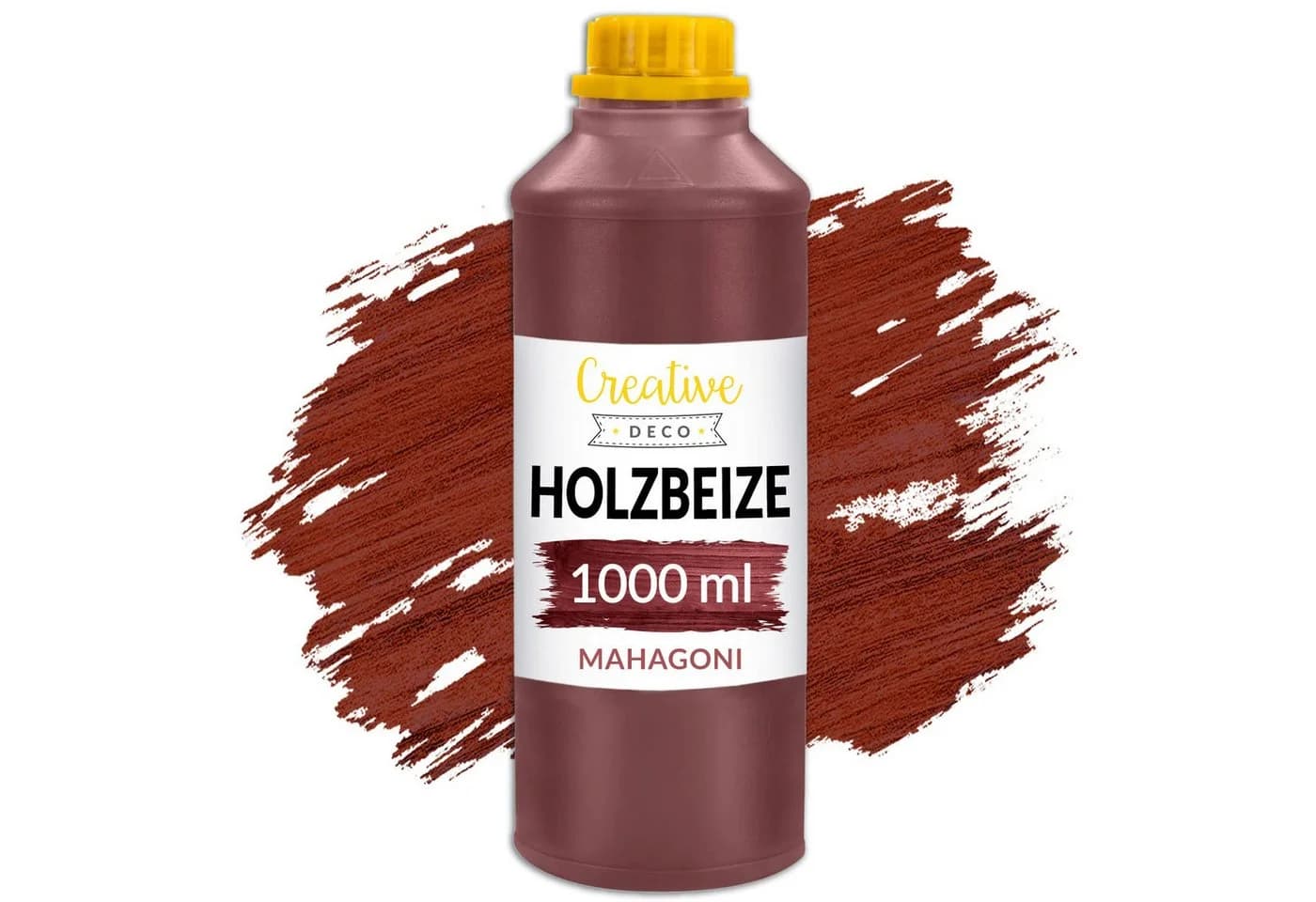 Creative Deco Holzbeize auf Wasserbasis 1L rot