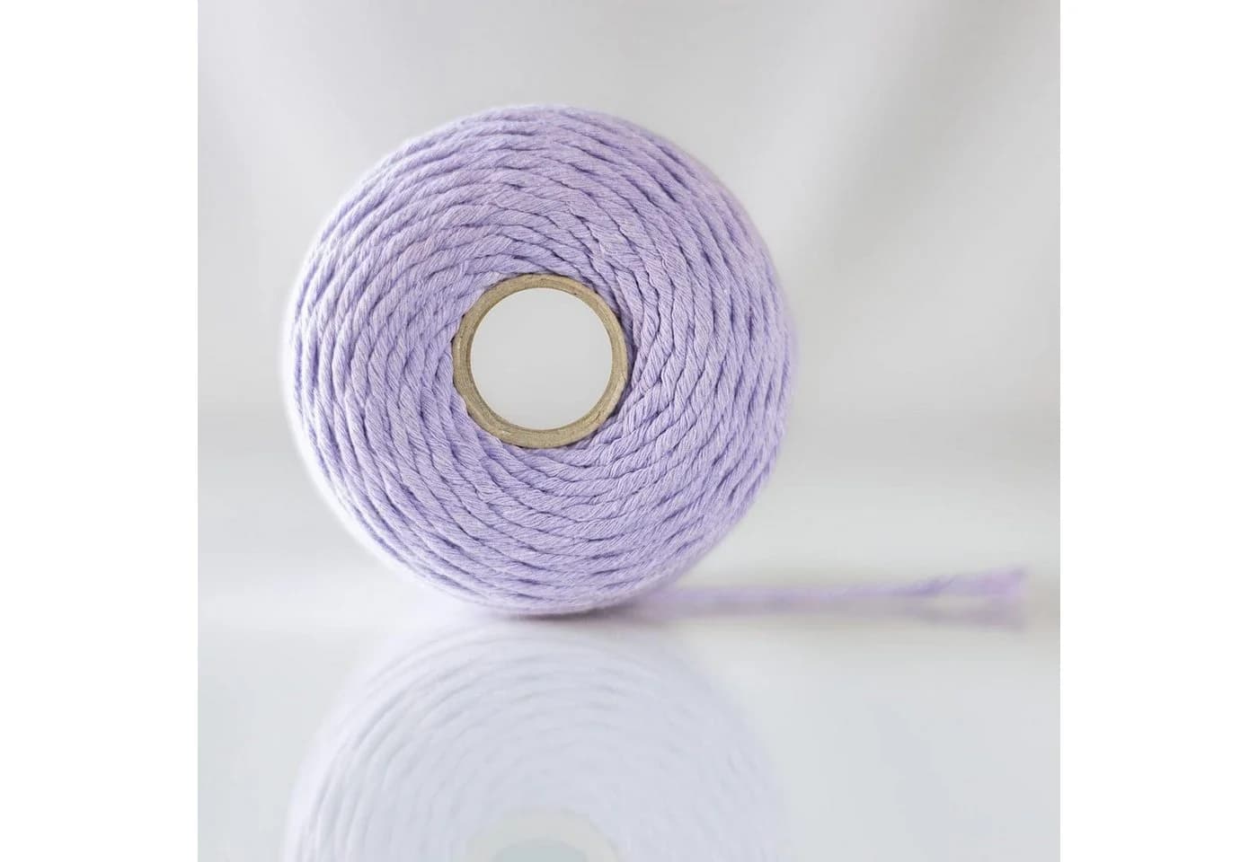 Creative Deco Makramee Garn 2-3 mm Baumwoll Polyester 200 m Pastellila