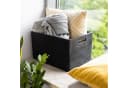 Creative Deco Aufbewahrungsbox Obstkiste Korb Schwarz mit Griffen Bild 3