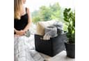 Creative Deco Aufbewahrungsbox Obstkiste Korb Schwarz mit Griffen Bild 5
