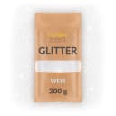 Creative Deco Bastelnaturmaterial 200g Holographischer Glitzerpulver Weiß Bild 2