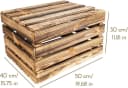 Creative Deco Holztruhe mit Deckel & Scharnieren - Spielzeugkiste Bild 5