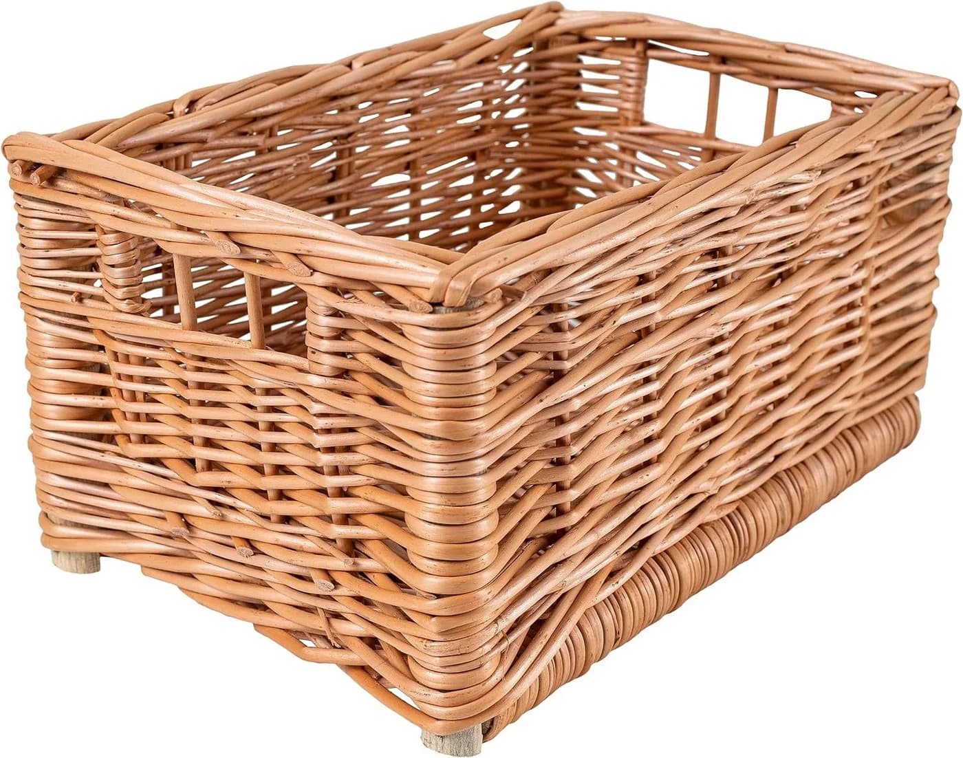 Creative Home Weidenkorb Aufbewahrungskorb Natur Beige Handgefertigt - Bild 2