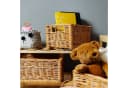 Creative Home Weidenkorb Aufbewahrungskorb Natur Beige Handgefertigt Bild 5