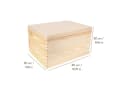 Creative Deco Holzkiste mit Deckel 40x30x22 cm Holztruhe Erinnerungsbox Baby Holzbox Bild 1