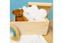Creative Deco Holzkiste mit Deckel 40x30x22 cm Holztruhe Erinnerungsbox Baby Holzbox Bild 5
