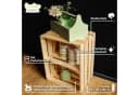 Creative Deco Holzkiste mit Regal Natur Bild 4