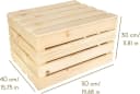 Creative Deco Aufbewahrungsbox Holztruhe Holzkiste mit Deckel Spielzeugkiste Holzbox Bild 3